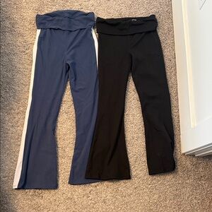 art class Blue and Black Kids Leggings